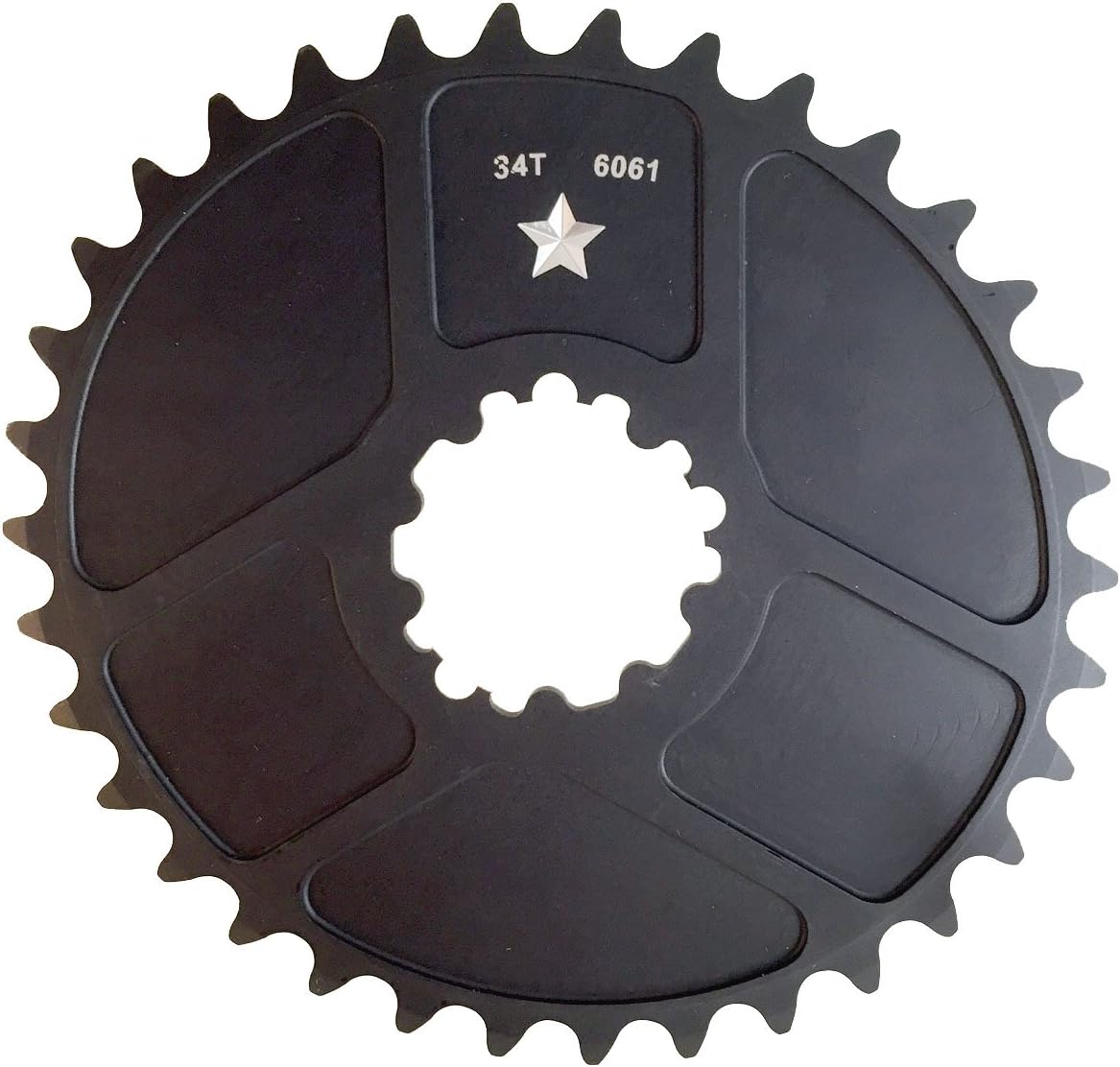 Oval BB30/GXP SharkTooth Pro Mountain Chainring Made in USA (30/32/ 34 Tooth) CNC MACHINED- New- Closeout
