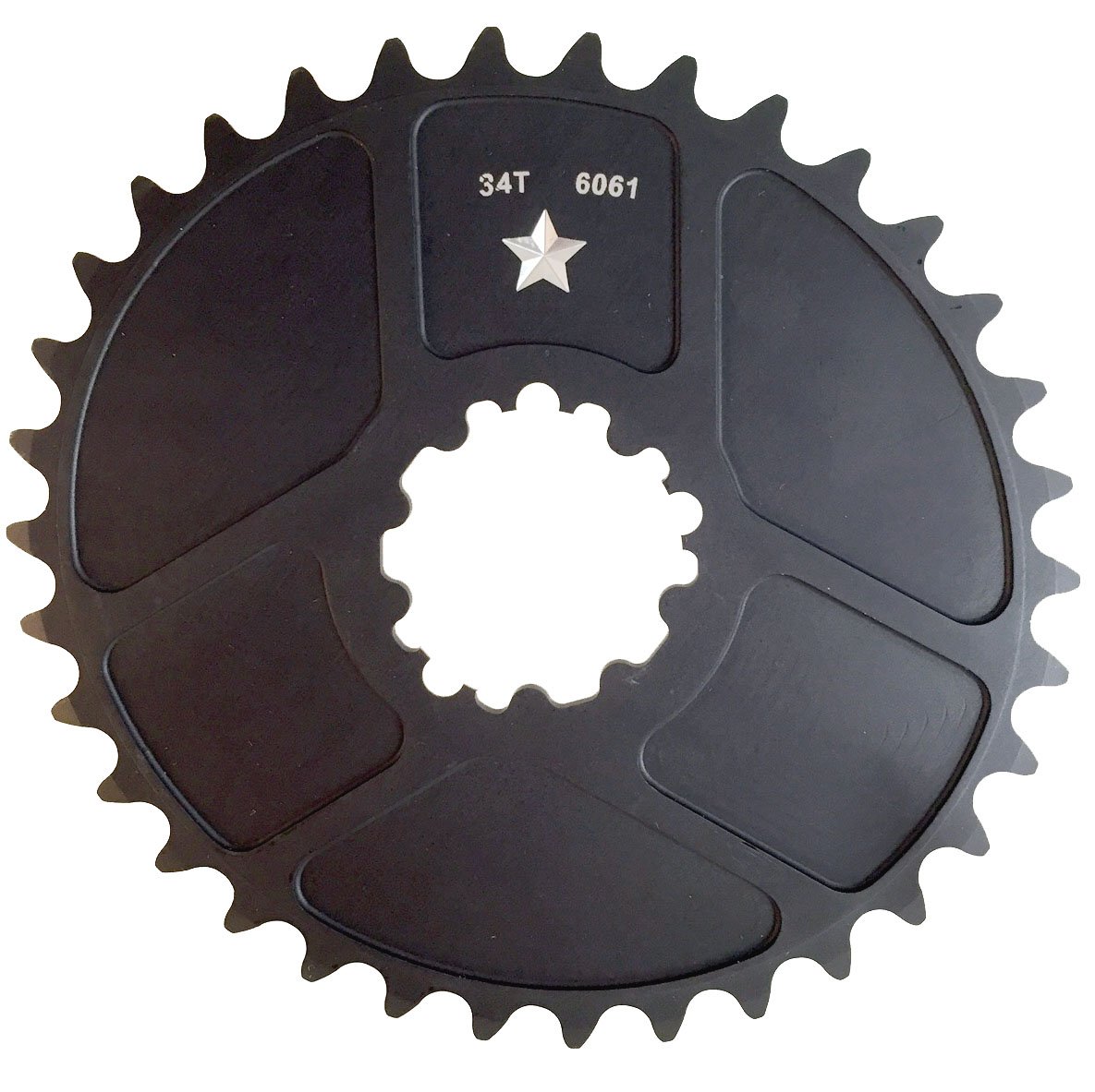Oval BB30/GXP SharkTooth Pro Mountain Chainring Made in USA (30/32/ 34 Tooth) CNC MACHINED- New- Closeout