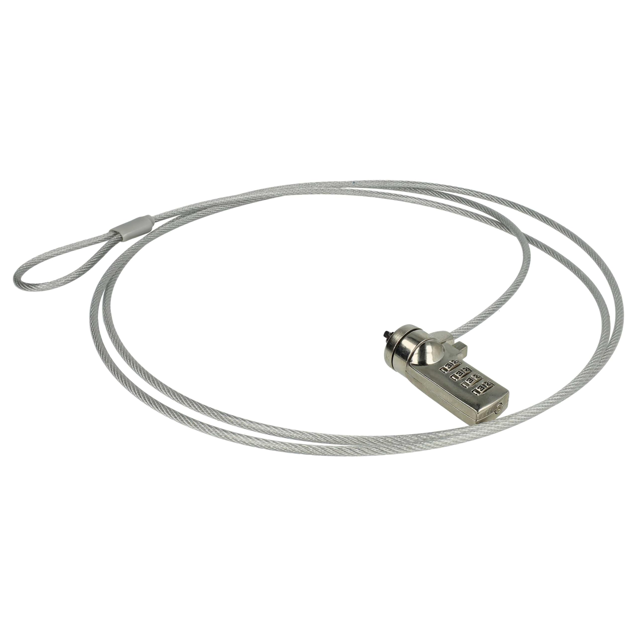 vhbw 10x Kensington per Laptop Notebook - Cavo di Sicurezza con Serratura a Combinazione numerica, 1,8 m