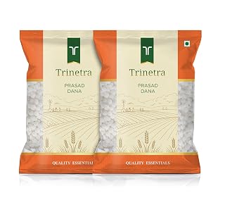 Trinetra Prasad Dana | For Pooja, Mandir & Prasad Offering | 2 kg (2 x 1kg)