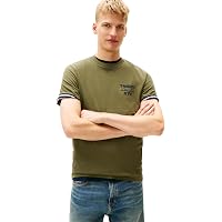 Tommy Jeans T-Shirt da Uomo Tjm Slim Entry Bills SS Tee DM0DM22321 S/S