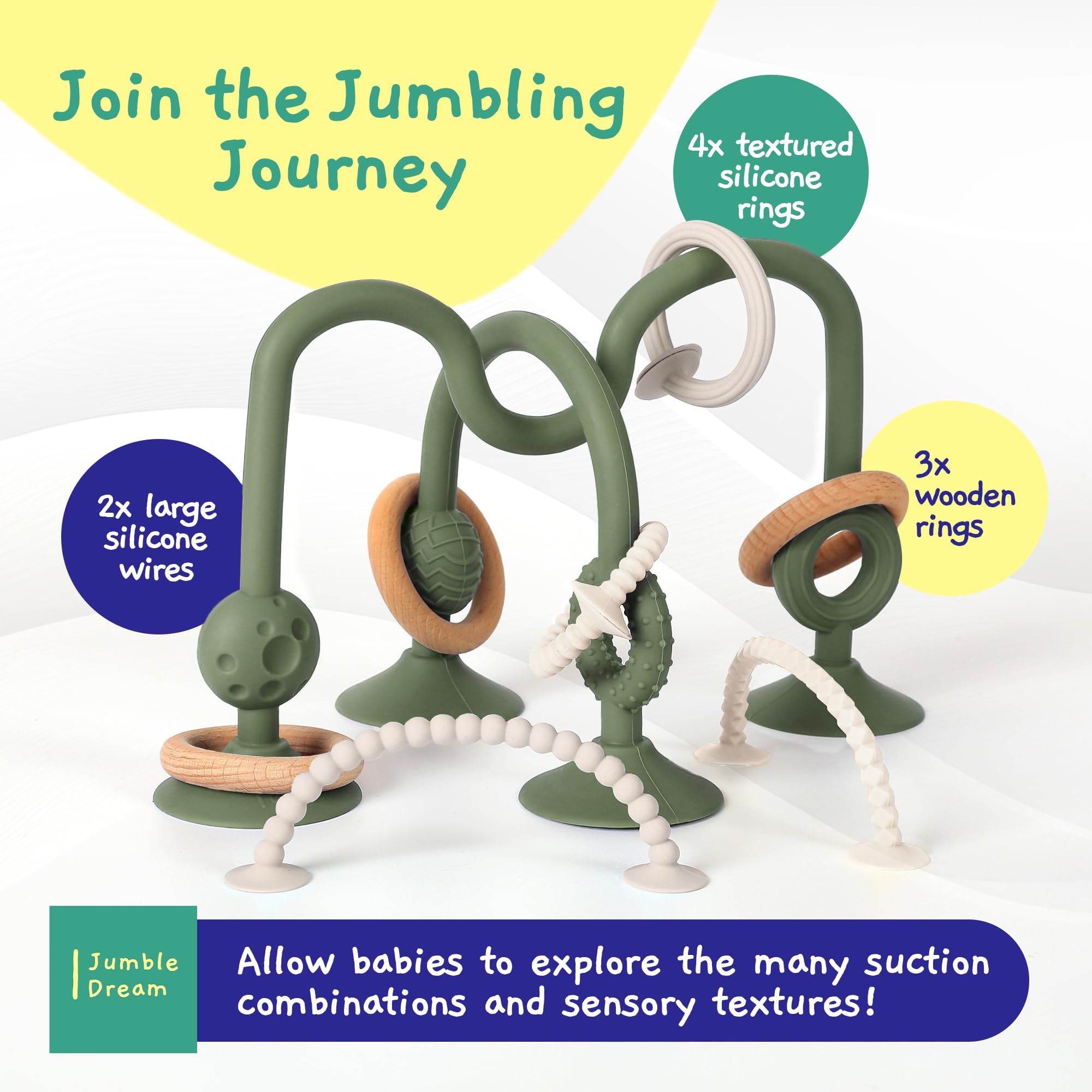 Jumble Jangle Baby Teething Toys, BPA-Free - Image 4