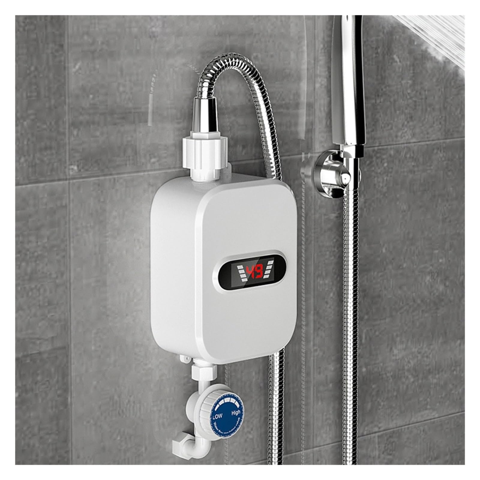 3500W Natychmiastowy Podgrzewacz Wody Inteligentny Elektryczny Prysznic Bezzbiornikowy Termostat Natychmiastowego Podgrzewacza Wody Do Kuchni Łazienkowej szybko się nagrzewa