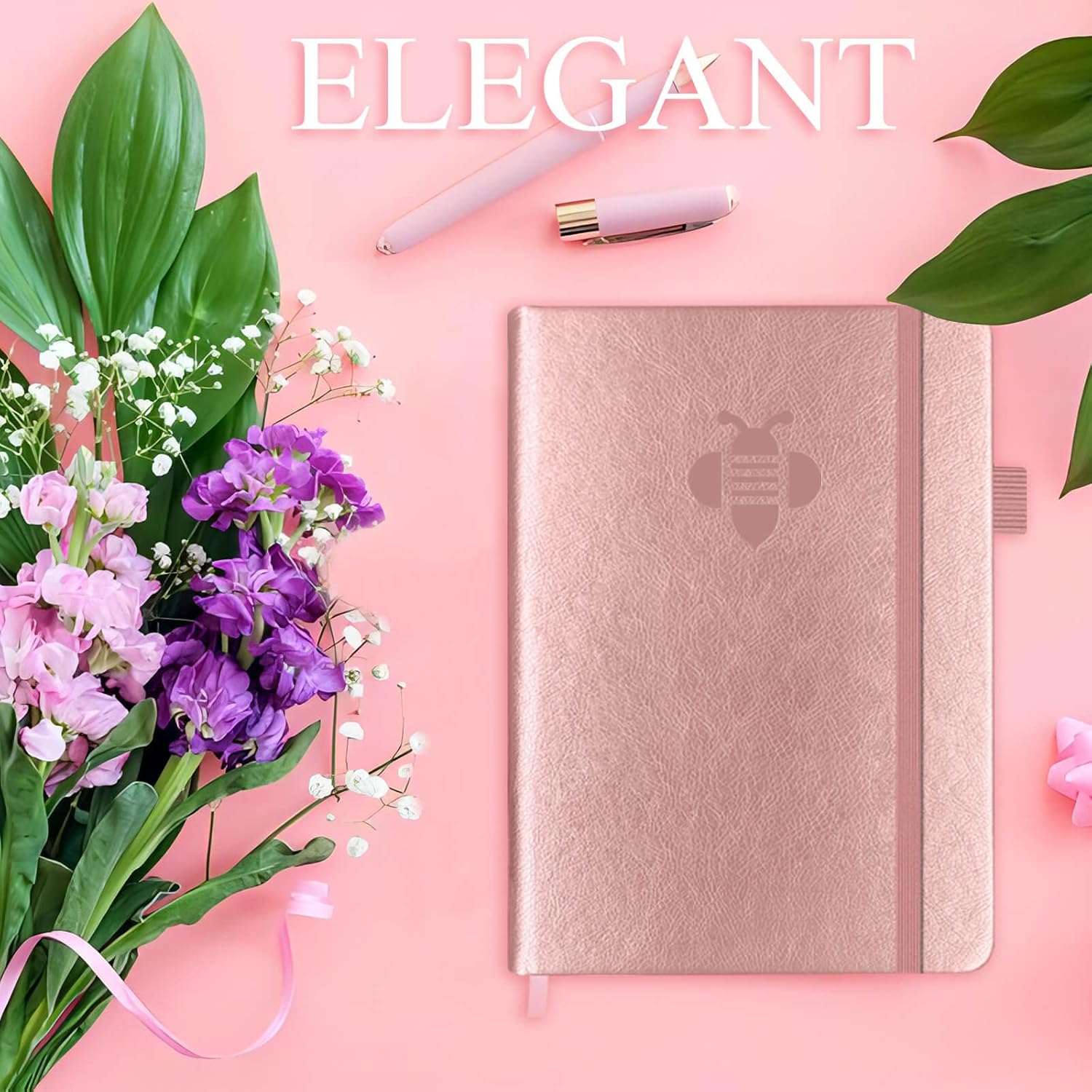 KUMEER Check Register – Elegant Check Registers for Personal Checkbook with Check & Transaction Registers, Hardcover Checkbook Log 5.2x7.6" (Rose Gold) : Office Products