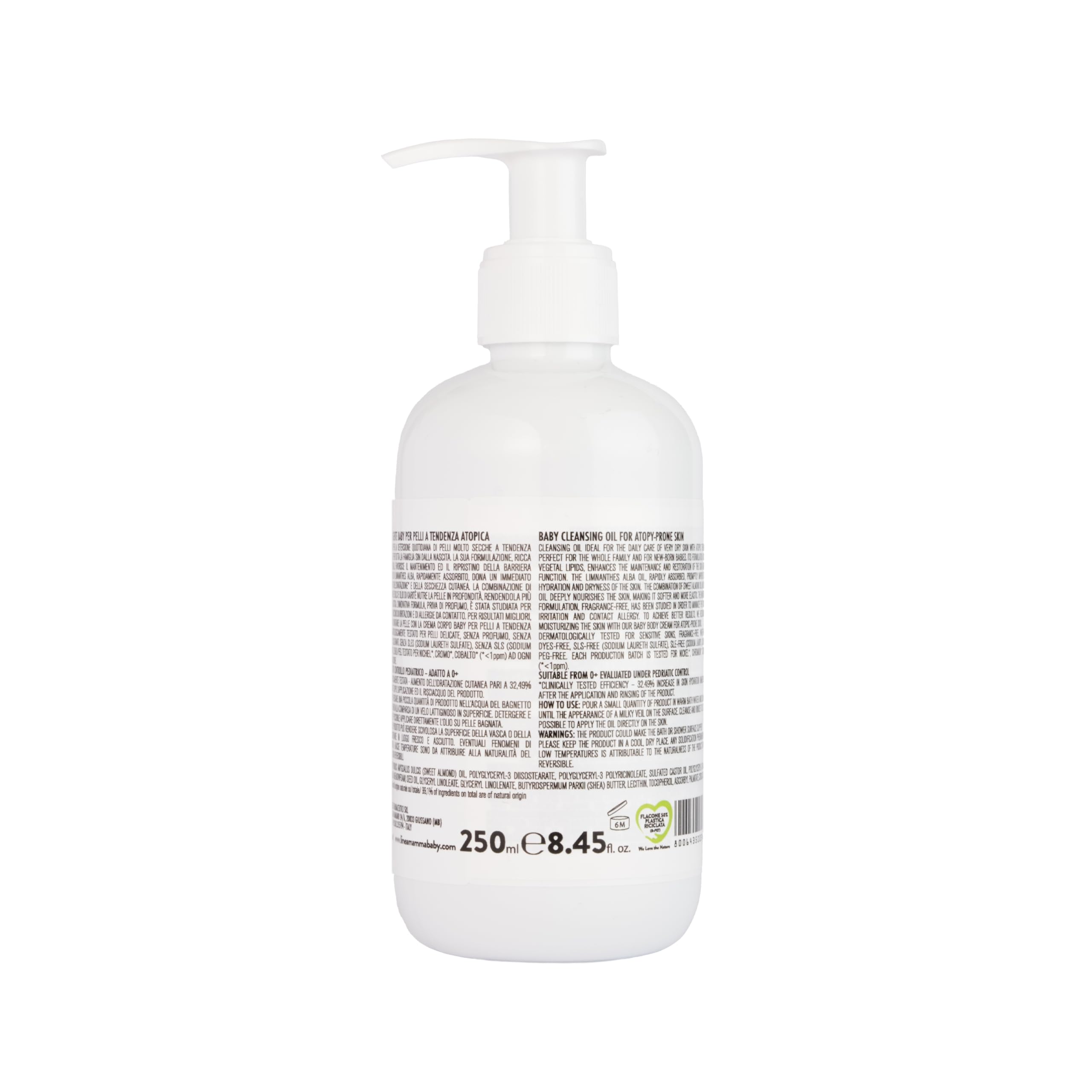 OLIO DETERGENTE BABY PER PELLI A TENDENZA ATOPICA