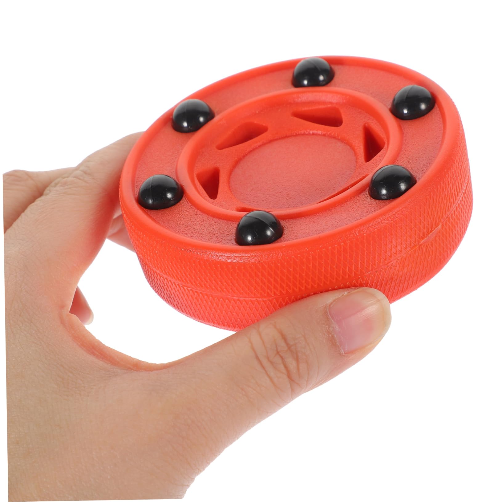 WOONEKY Rondelle de Hockey en Ligne Rouge 2 Pièces Nylon PVC