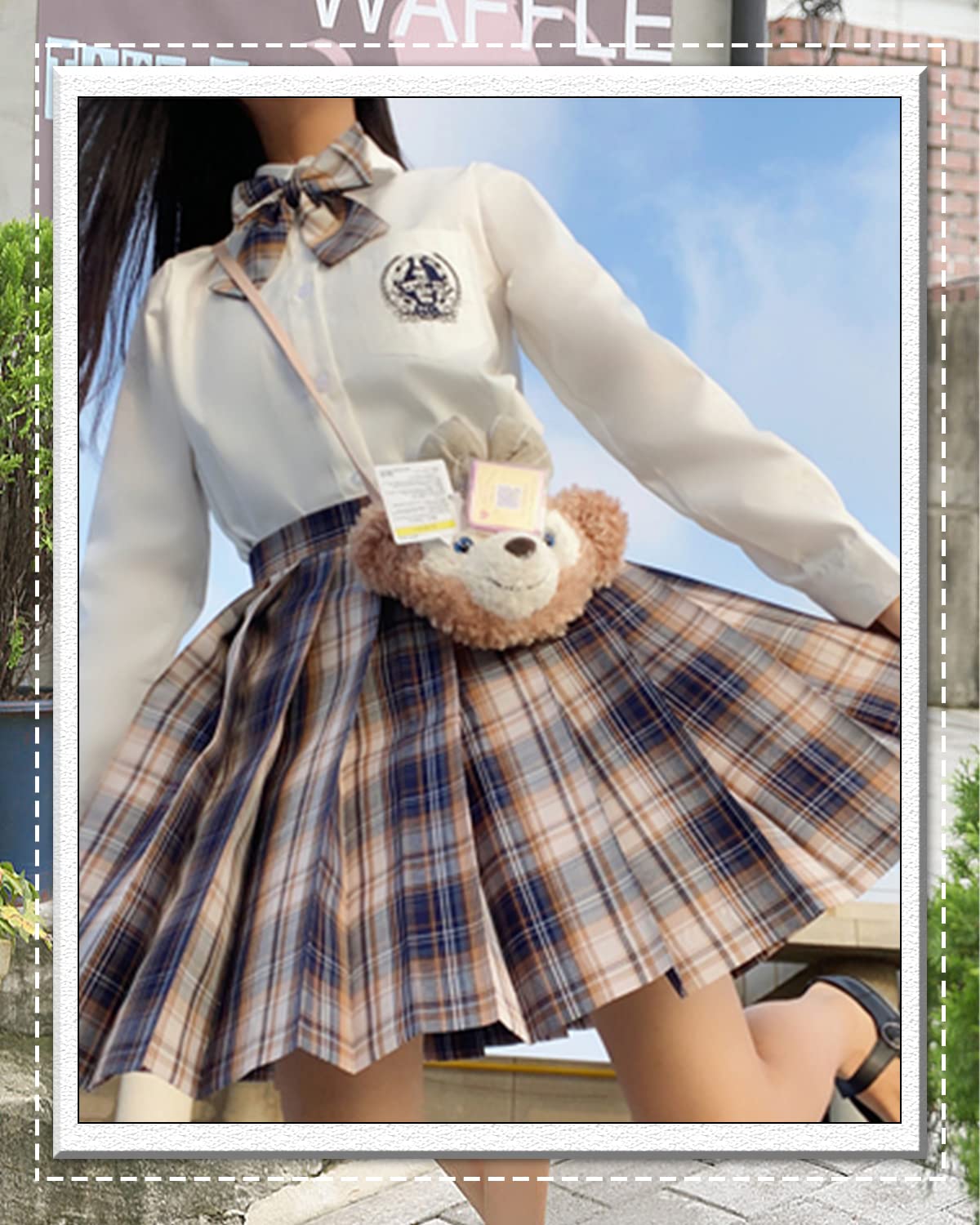 女装 スカート Amazon.co.jp: [JIURUN] 制服 セット レギュラーブレザー 衣装 軍服 森ガール ロリータ プリーツ スカート ブラウス 女装 服  ゴシック ドレス 女装 服 クリスマス ハロウィン 大きいサイズ かわいい (bセット, M) : ホビー