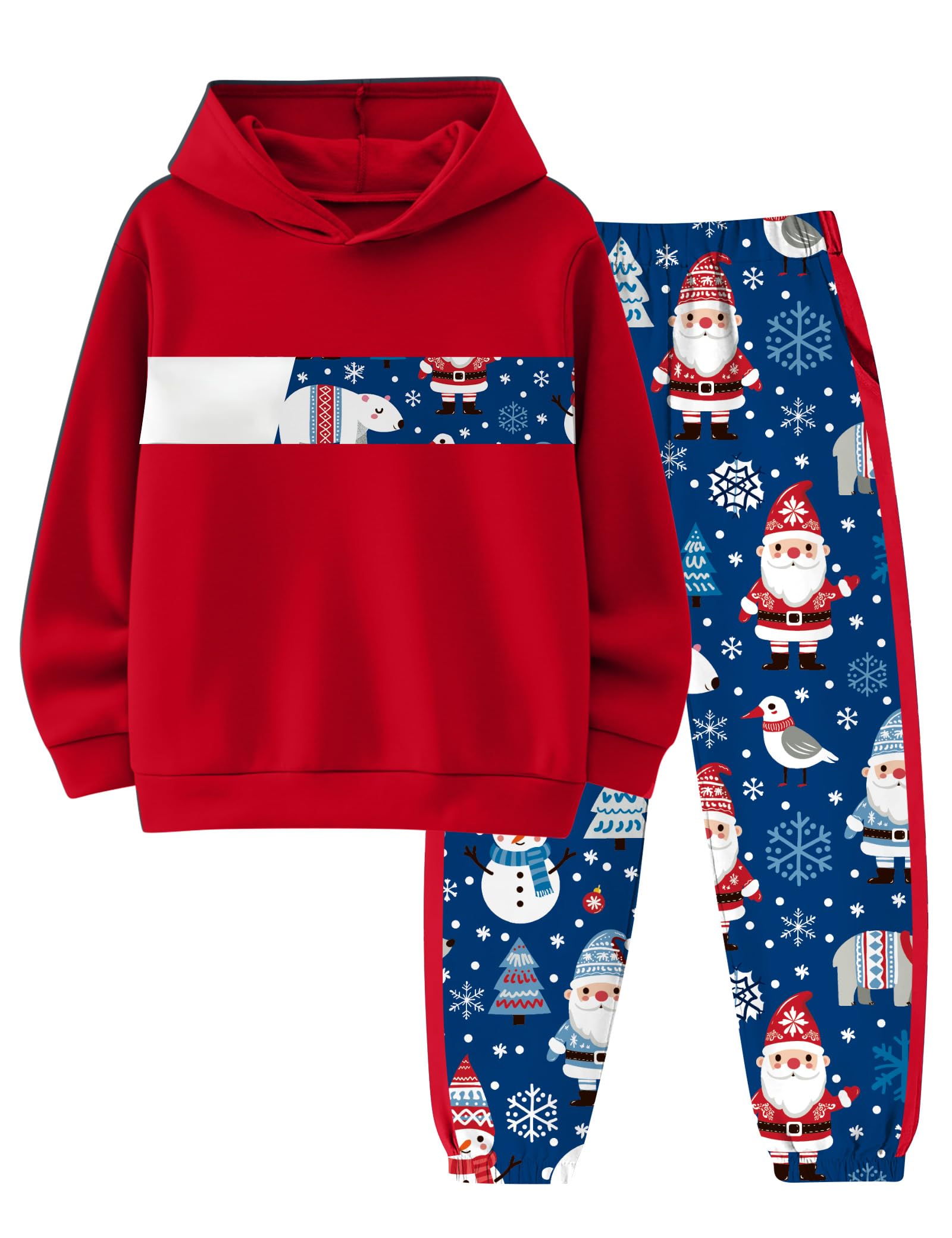 Boys Clothes Boy Outfits 2-Piece Long Sleeve Hoodie and Camouflage Pants Boys Fall Winter Clothes for 6-16 Years