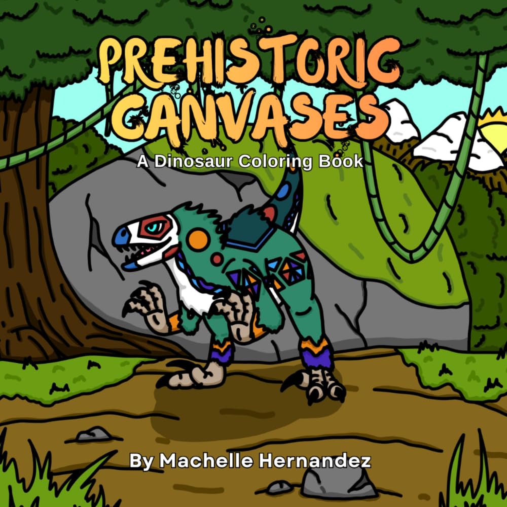 Prehistoric Canvases: A Dinosaur Coloring Book