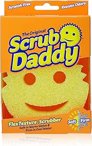 Scrub Daddy - The Original Scrub Daddy - Scratch-Free Multipurpose Dish Sponge - BPA Free &amp; Made with Polymer Foam - Stain, Mold &amp; Odor Resistant Kitchen Sponge (1 Count)