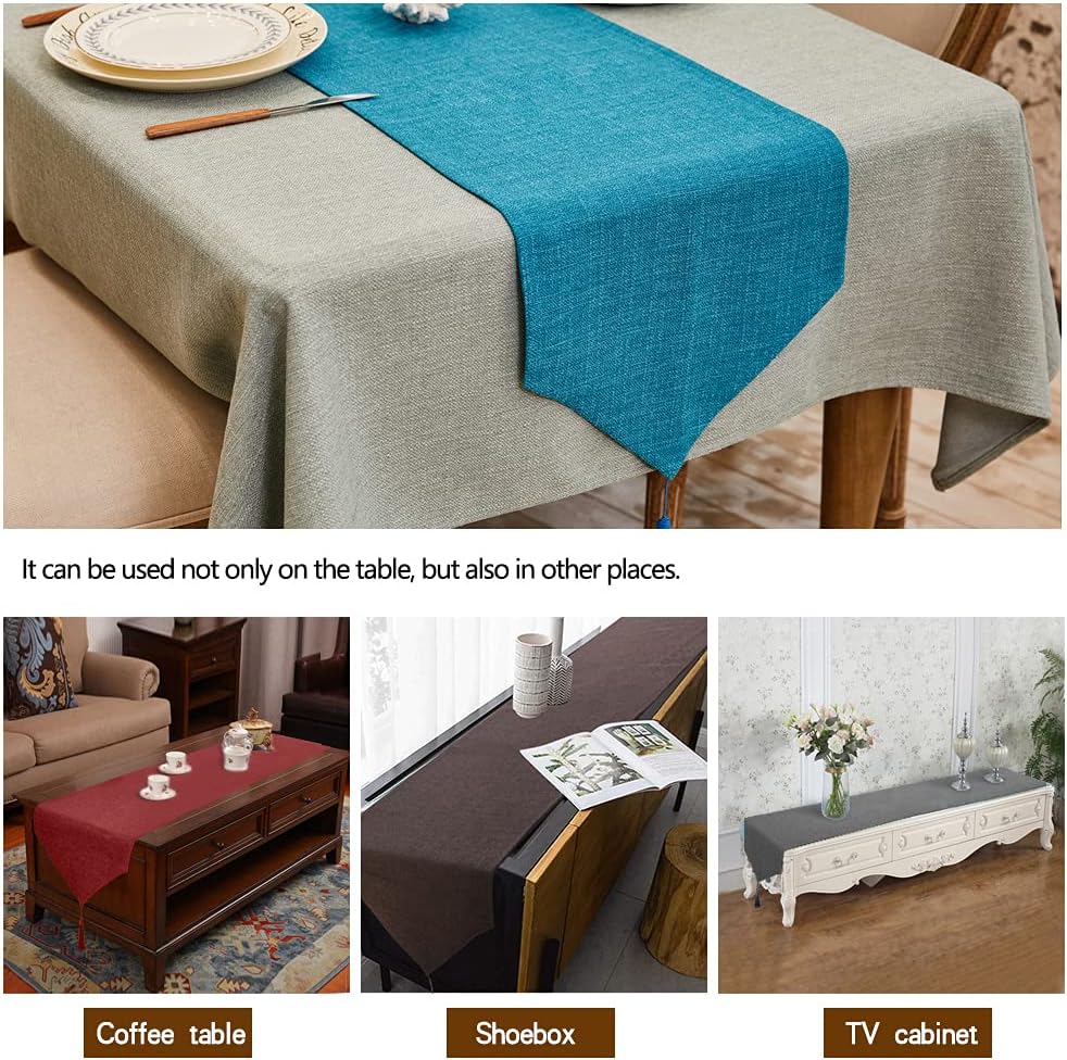 WAITER TREE Table Runner for Dining Table with Tassels 35x180 cm - Image 5
