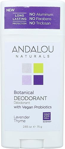 Andalou Naturals Botanical Deodorant, Lavender Thyme 2.65 Ounce