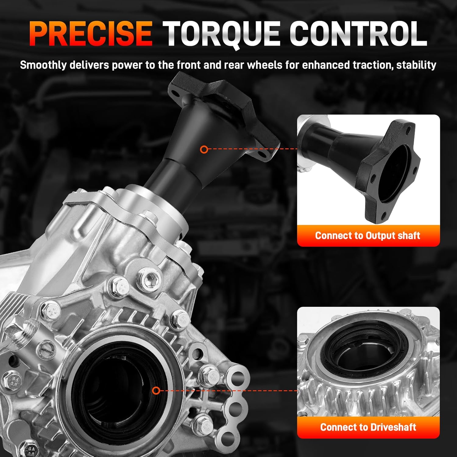 33100-JP11C New Transfer Case Assembly Compatible with Nissan Murano 2009-2014, Infiniti JX35 2013 3.5L V6 CVT AWD, Power Transfer Unit Replace# 33100-JP11A, 33100-JP01B, 33100-JP00B