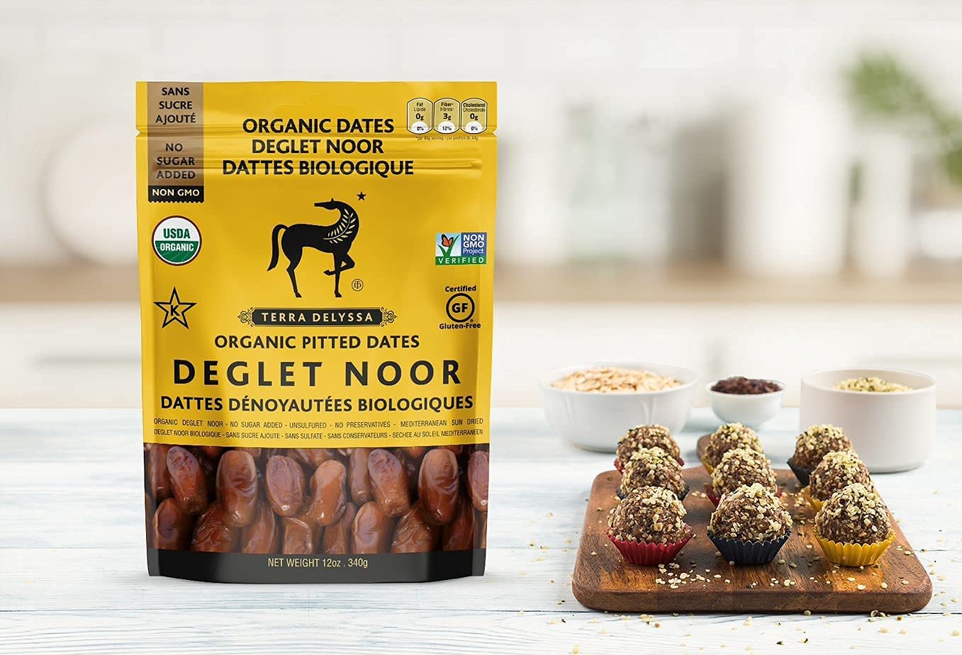 794g., Deglet Noor Organic Dates. From Terra Delyssa.