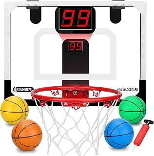 Orange Basketball + Scoring Basketball Hoop Set 10 Pack