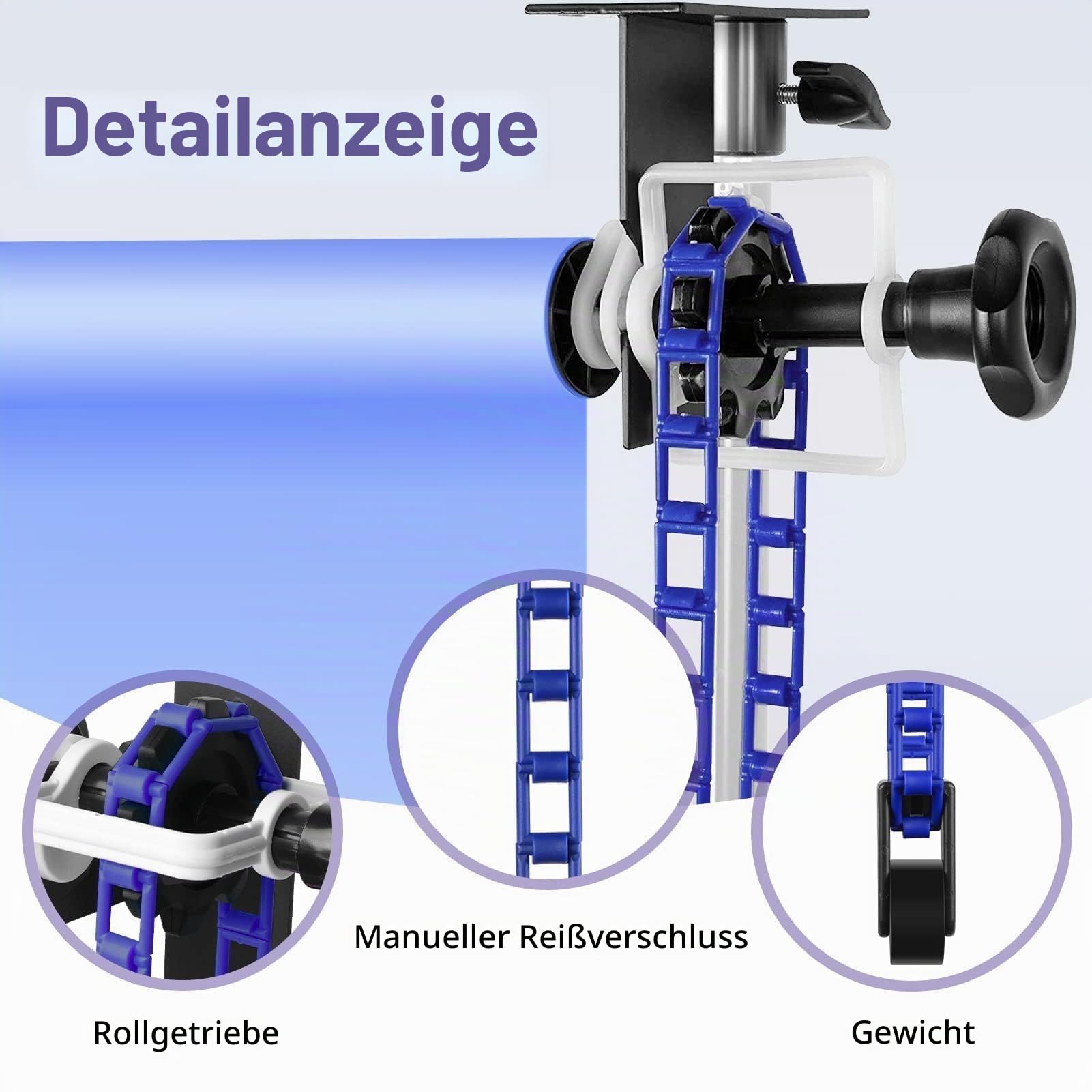 EMART Fotografie Hintergrund Wandhalterung Einzelrolle Stützsystem