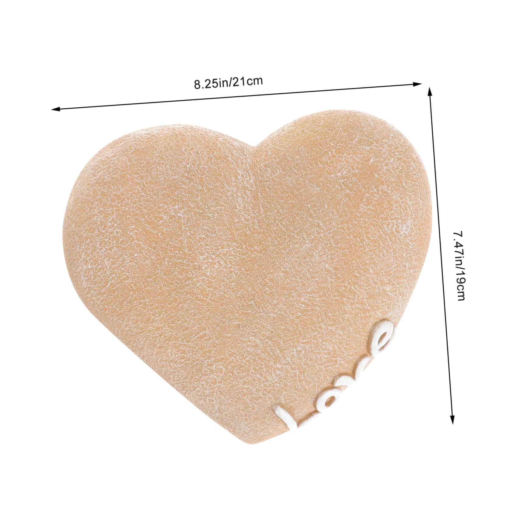 BESPORTBLE Lapide Commemorativa per Cane a Forma di Cuore in Resina