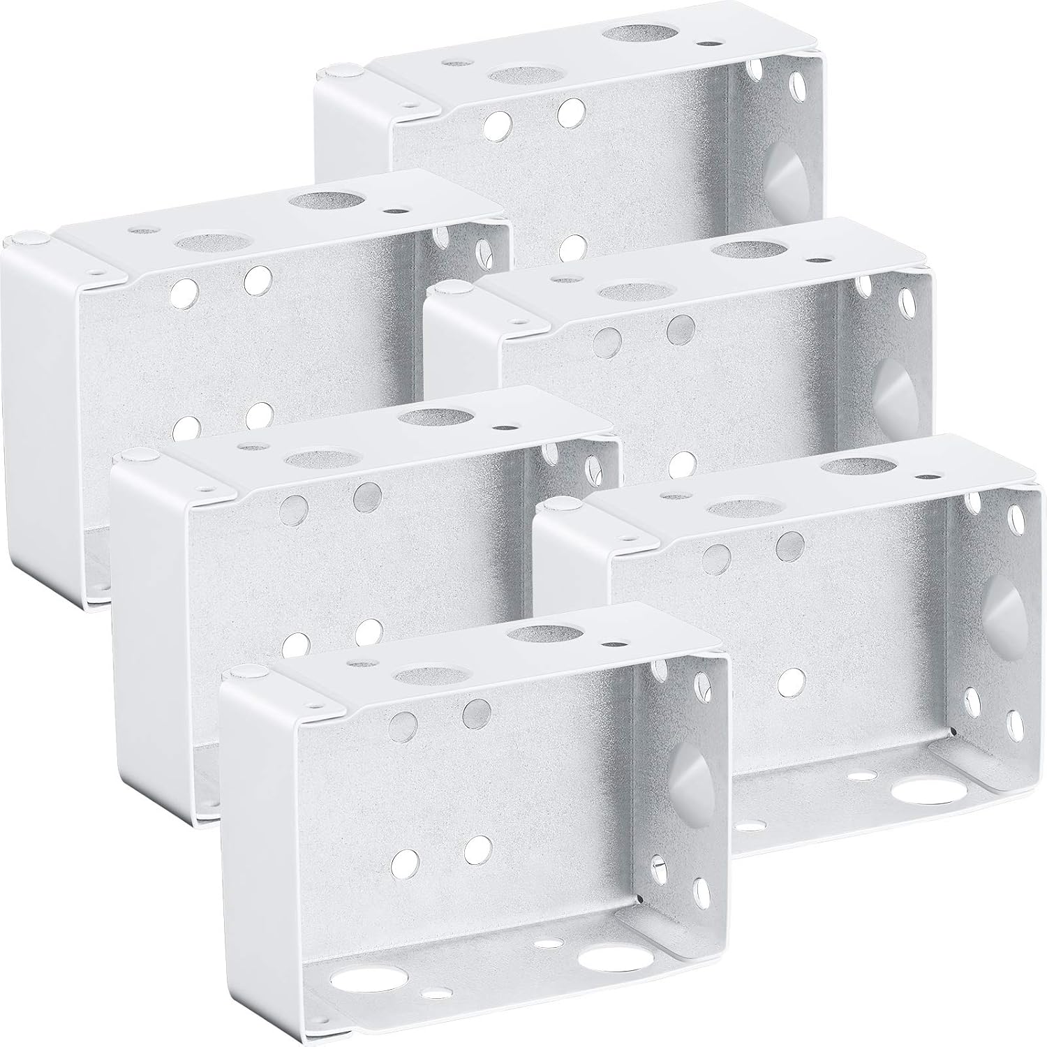 6 Pcs Blind Brackets 2 Inch Low Profile Box Mounting