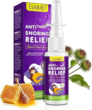 Somnr Snoring Aids for Men & Women, Natural Herbal Anti Snoring Spray | Effective Sleep Aid Snore Reduction, Improves Airflow, Anti Snoring Devices for Better Breathing Relief, 8 hrs Prolonged