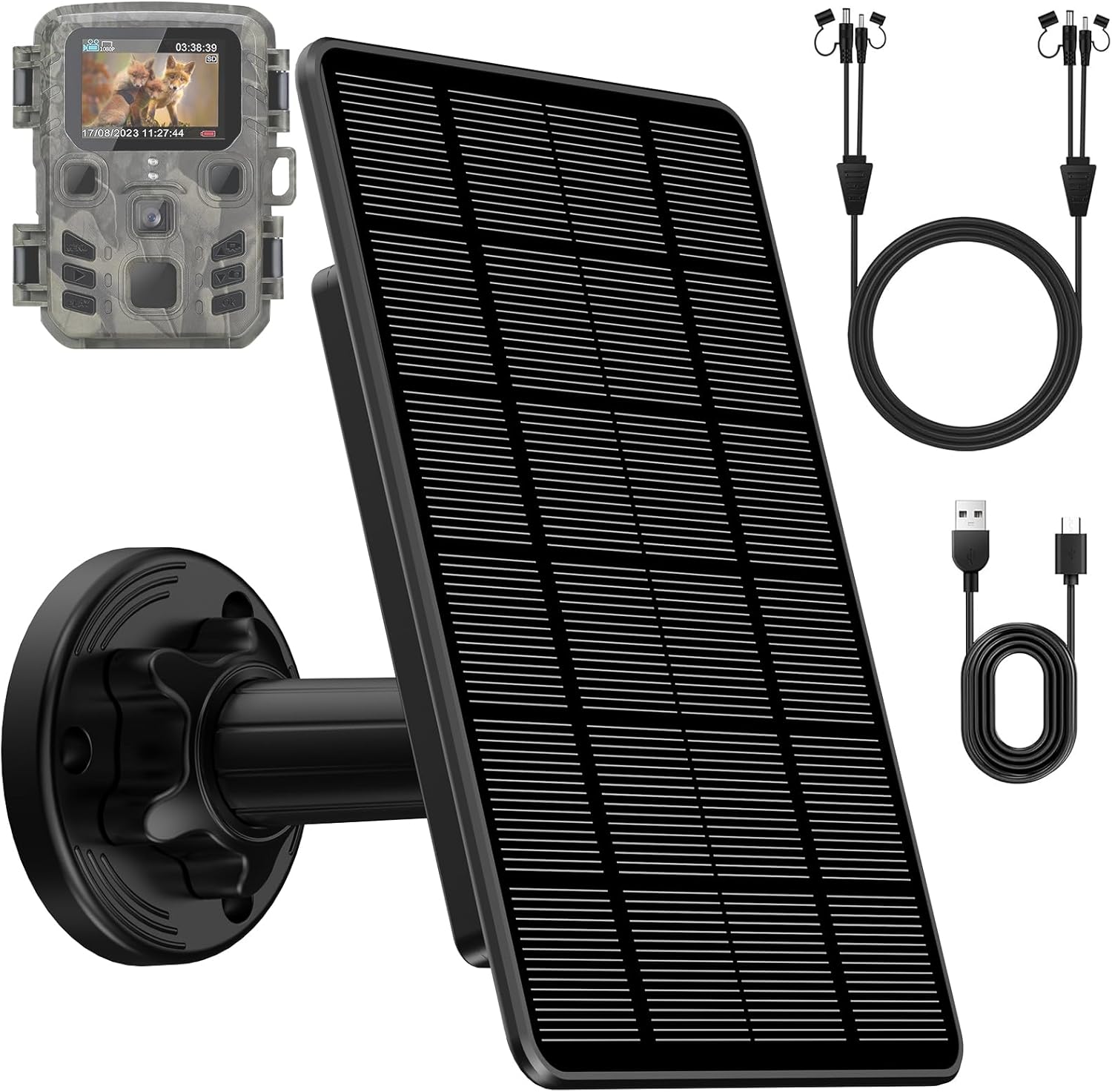 Rechargeable Solar Panel for Trail Cameras – 5000mAh, IP66 Waterproof