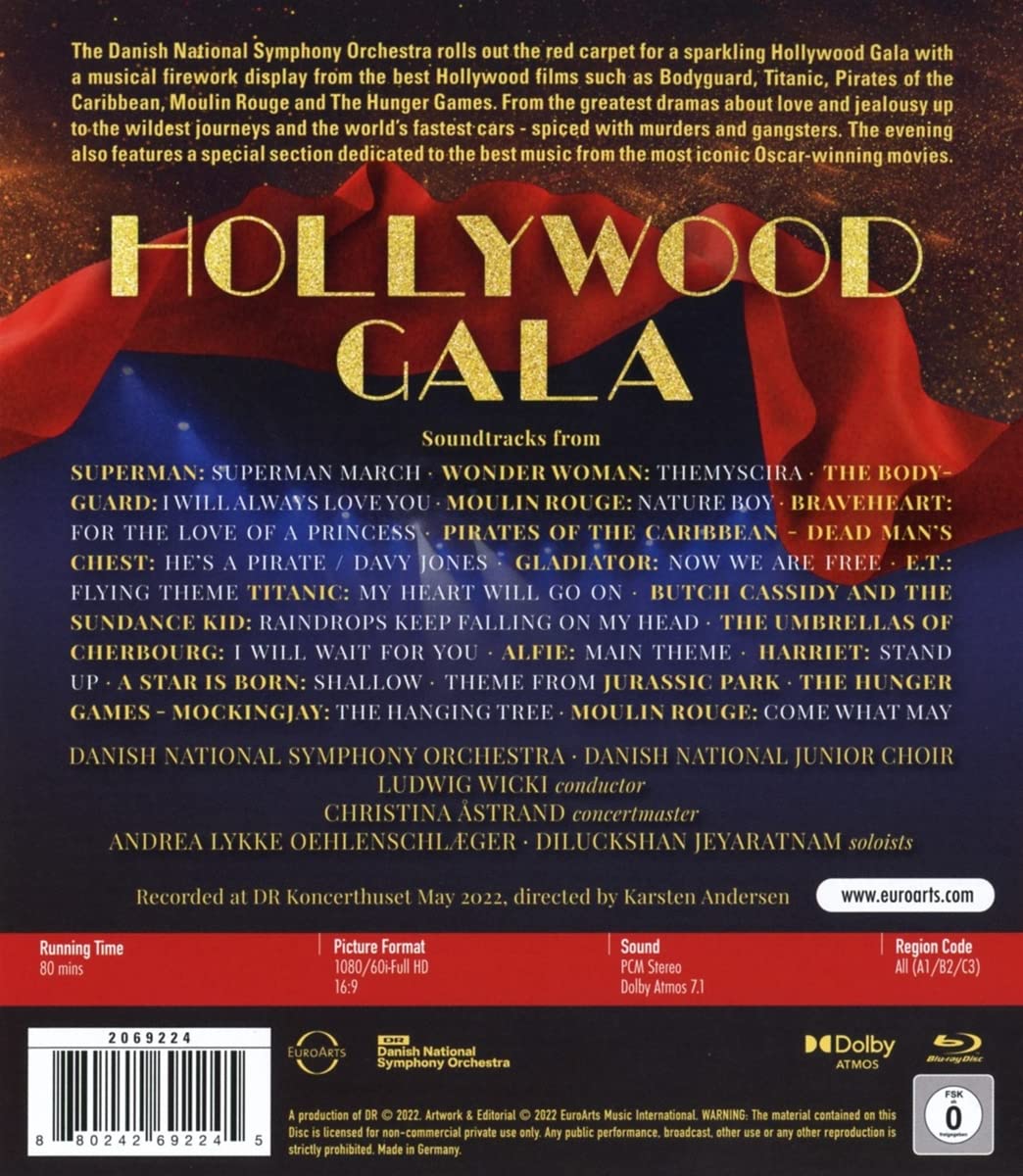Danish National Symphony Orche - Hollywood Gala (BluRay)