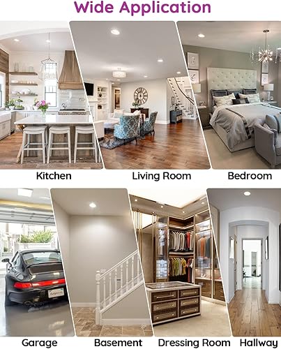 Miniatura 7 de Bombillas inteligentes brillantes de 13 W, 100 W, equivalente a 1300 lúmenes, 2700 K-6500 K, ajustable BR30 WiFi bombilla que cambia de color,