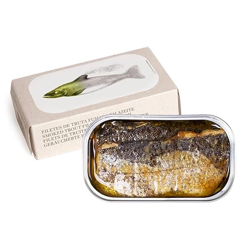 Jose Gourmet Filetes de Trucha Ahumados en Aceite de Oliva, 3.17 oz