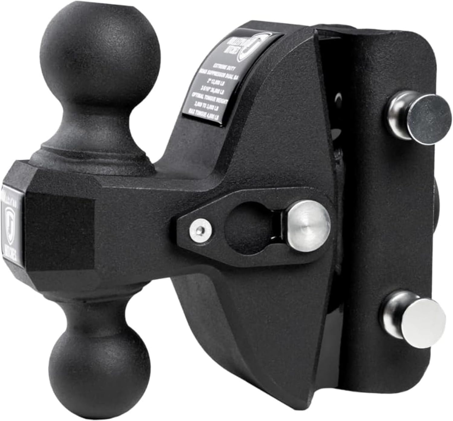 BulletProof Hitches - Extreme Duty Road Suppressor Dual Ball 2" and 2-5/16" - Suspension Hitch Rated to 36,000 lbs - Shock Absorbing Hitch Reduces Vibrations for a Smoother Ride