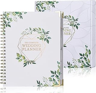 Hochzeitsplaner Buch Hochzeit Planer Deutsch, Perfekte Wedding Planner Buch Organizer mit 12-Monats-Countdown, Buch zur Hochzeit - Tolles Geschenk zur Verlobung