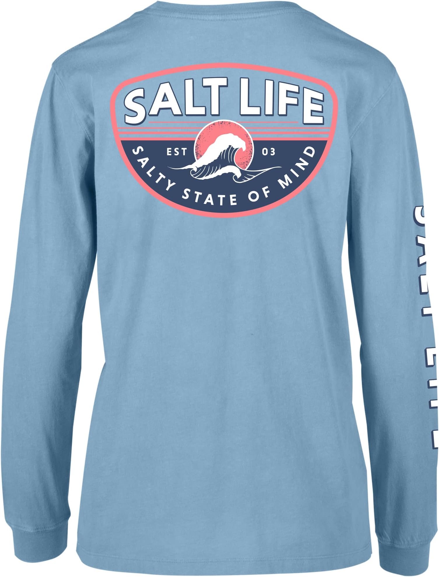 Salt LifeWomen's Morning Wave Long Sleeve Boyfriend Fit Tee Shirt T