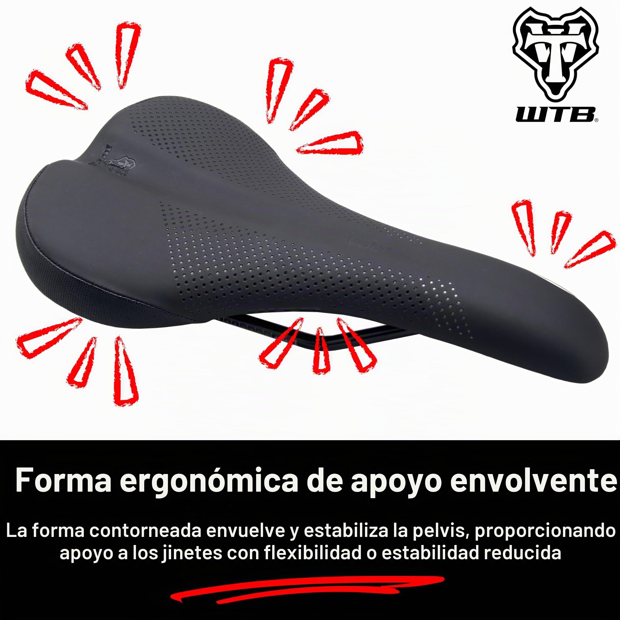 WTB Volt Sillín Estrecho Cromoly Negro (W065-0583)