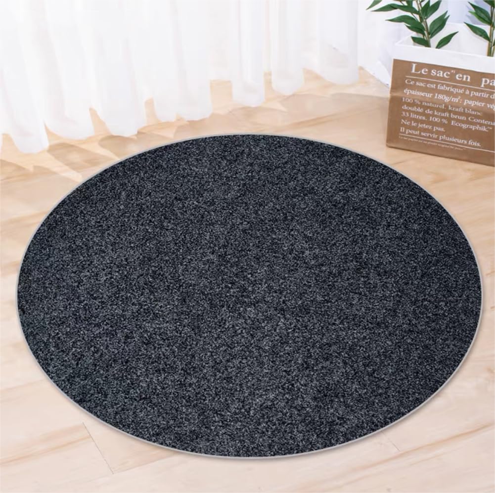 Round Chair Mat Office Round Area Rug for Hardwood Floor,Heavy Duty Computer Gaming Rolling Chair Mat,Strong Water Absorbent Floor Protector Carpet (