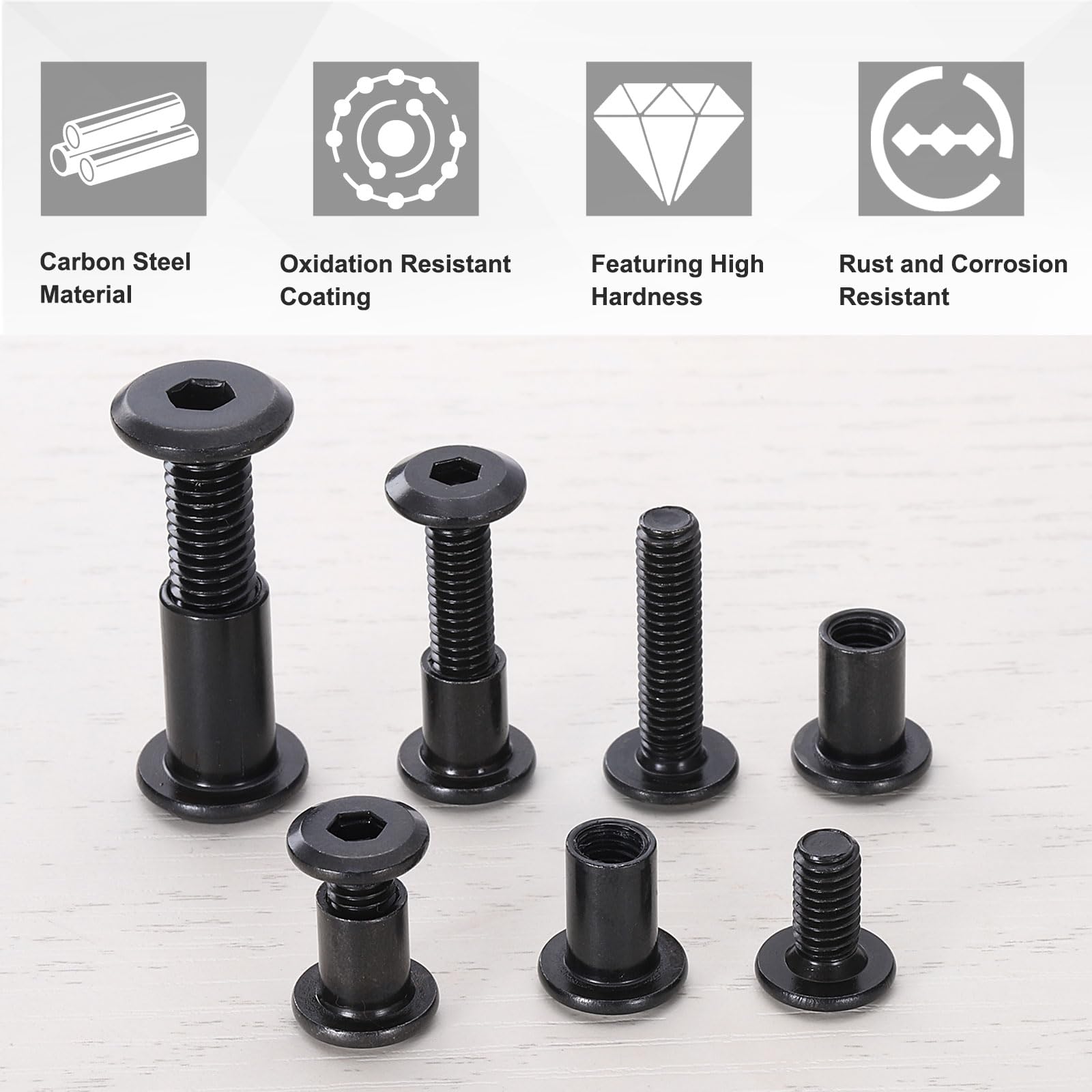 M6x13mm Interfaccia Presa Esagonale Con Inserto Filettato Dadi - Foto 7