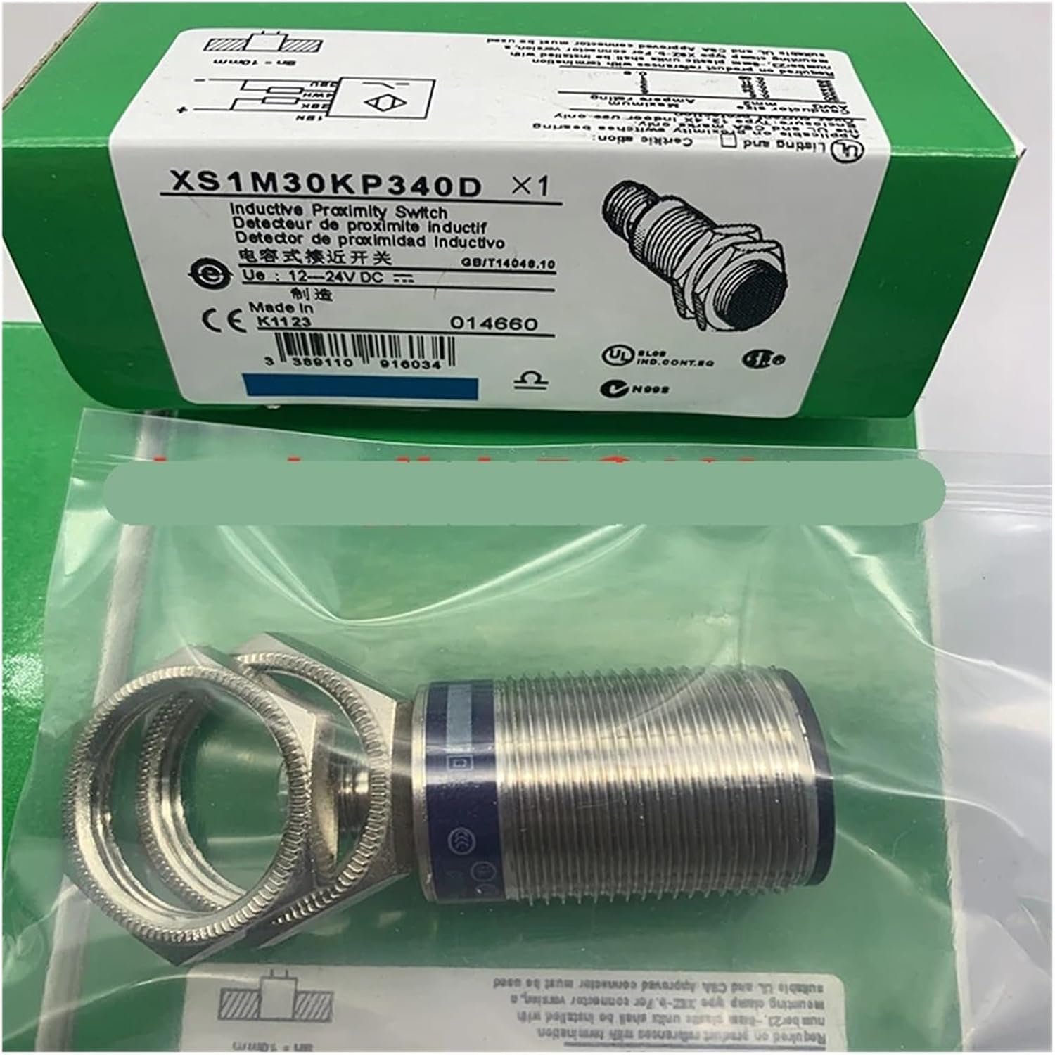 1pcs Inductive Sensor XS1M30AB120 XS1M30PA370 XS4P12MA230 XS4P12MB230 optoelectronic Switch(XS1M30PA370)
