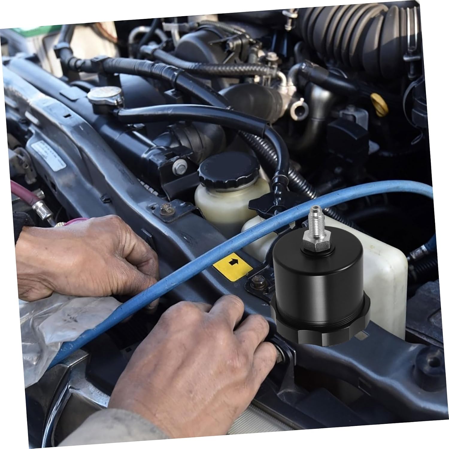 Hydraulic Brake Fluid Reservoir Tank Durable Oil Cup for Car Drift Easy Installation Black Color Essential for Automotive Modifications