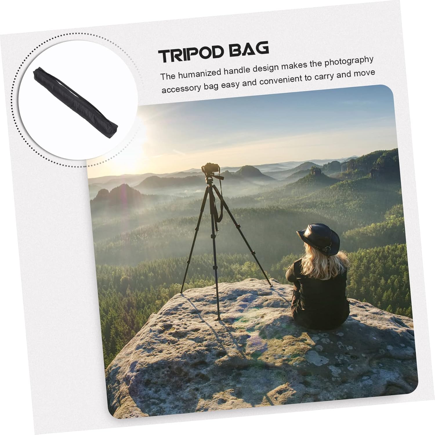 MERRYHAPY Tripod Carrying Case Bag Oxford Cloth Large Capacity for Tripods Light Stands Monopods Studio Kits