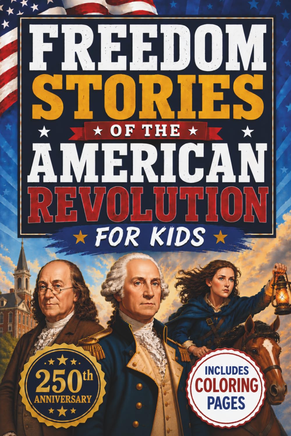 Freedom Stories of the American Revolution for Kids: True Stories of Epic Battles and Brave Everyday Heroes That Make History Fun, Even for Kids Who ... Coloring Pages (America's 250th Birthday)