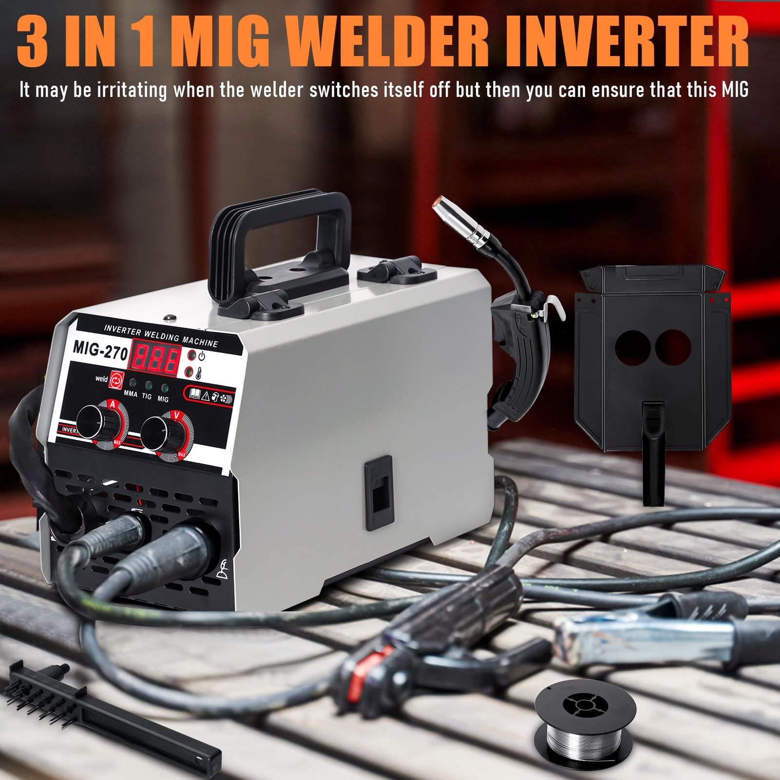 Amazon.com : 250A MIG Welder, 110V Flux Core MIG Welder/TIG 3 in 1