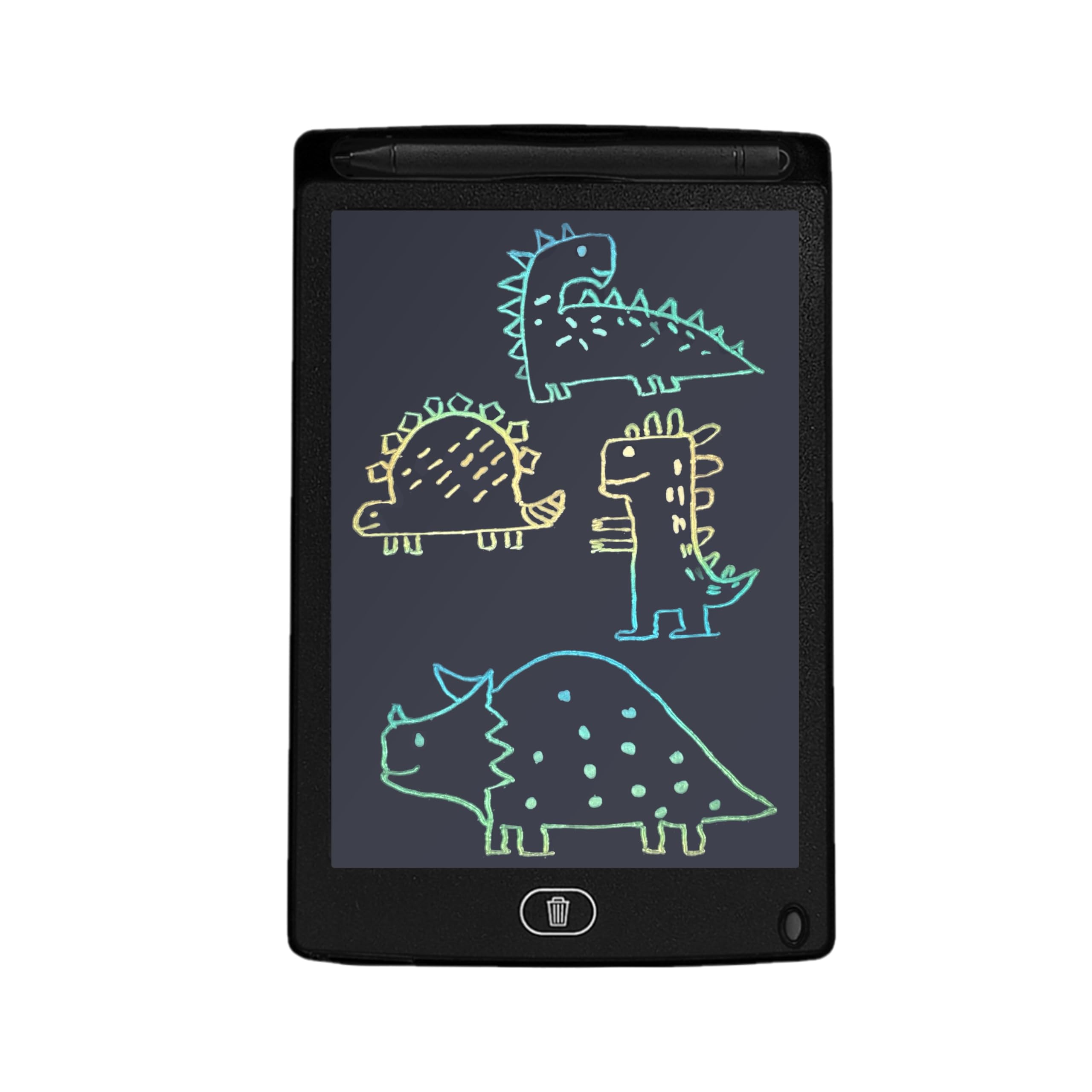 Myrtle 8.5 inch Multicolor LCD Writing Tablet | Digital Magic Slate | Electronic Notepad | Doodle Drawing Pad | Educational & Learning Tool for Kids Boys & Girls| Black