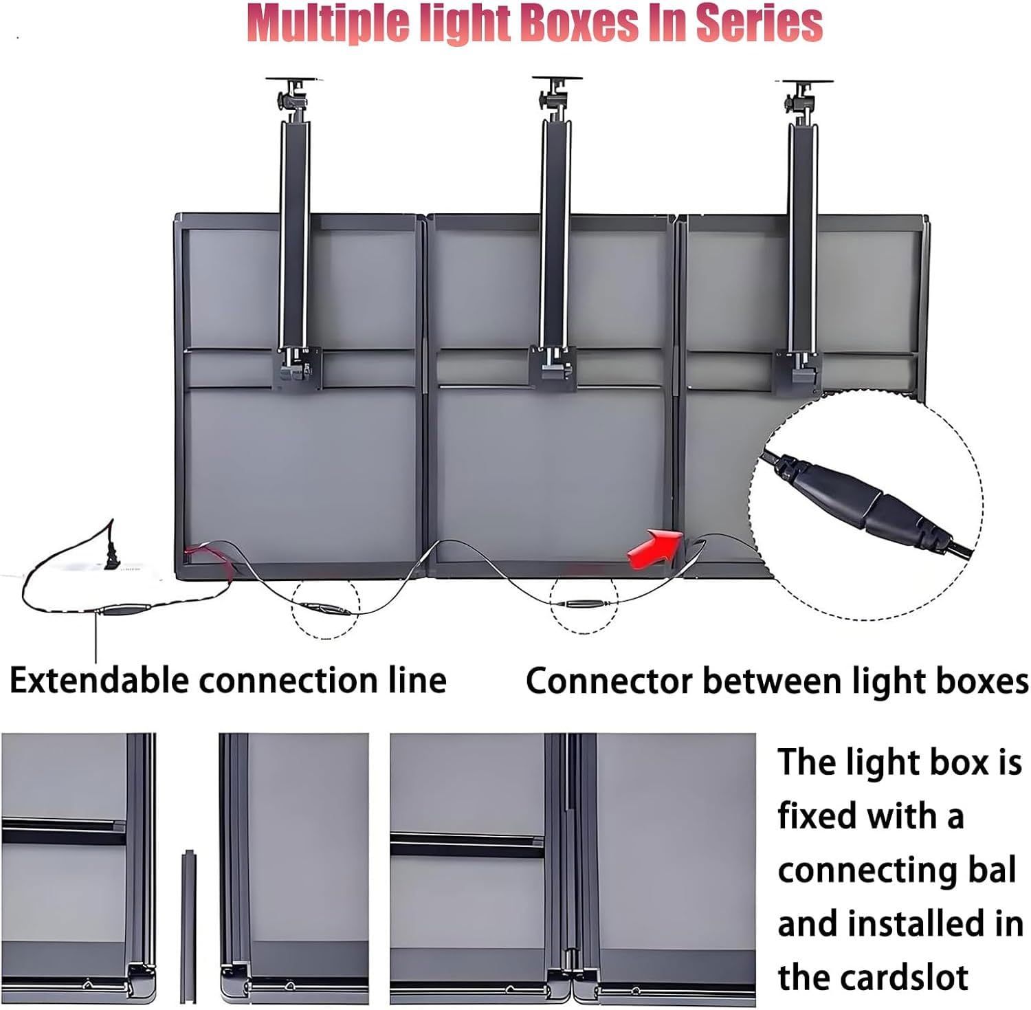 Boîte lumineuse LED pour affiches, cadre lumineux ultra fin, affichage mural, pour entreprise, magasin de détail et restaurant (vertical, 30 x 40 cm)