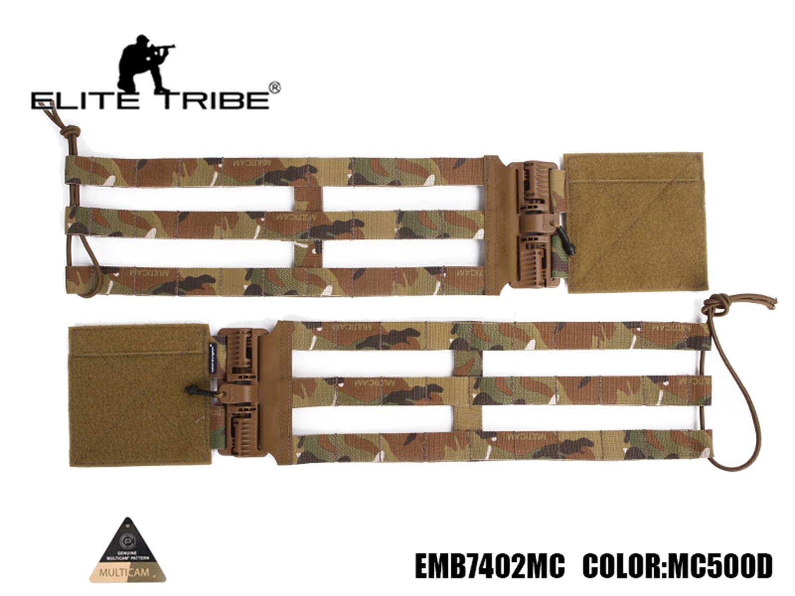 Elite Tribe EMERSON Vest Single Point Quick Release Mesh Cummerbund with Molle System for Vest JPC 1.0/2.0/419/420 (Multicam)