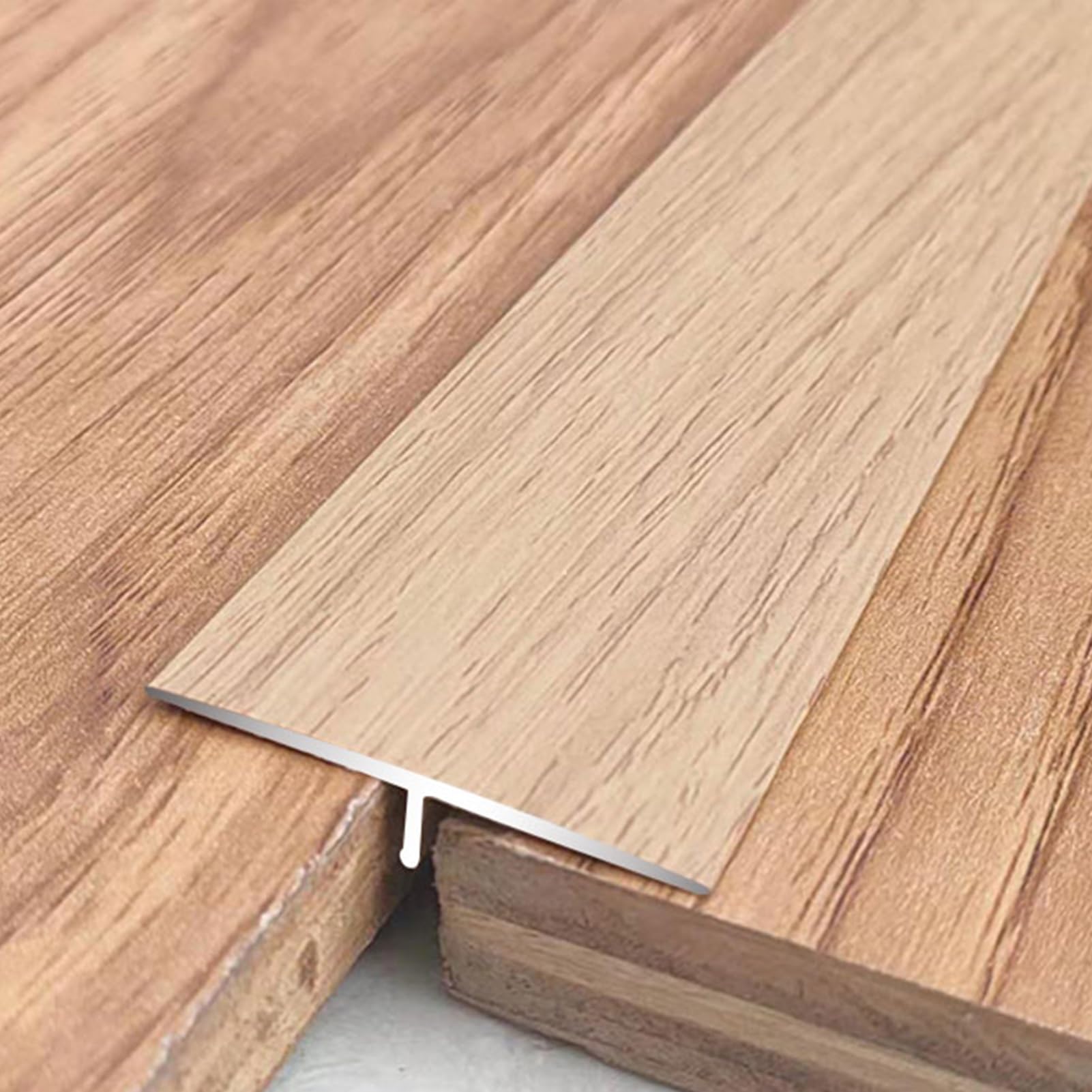 Profilé de seuil de Porte Extra étroit en métal, Imitation Bois, pour Moquette et carrelage, profilé de seuil Auto-adhésif, revêtement de Sol en Aluminium