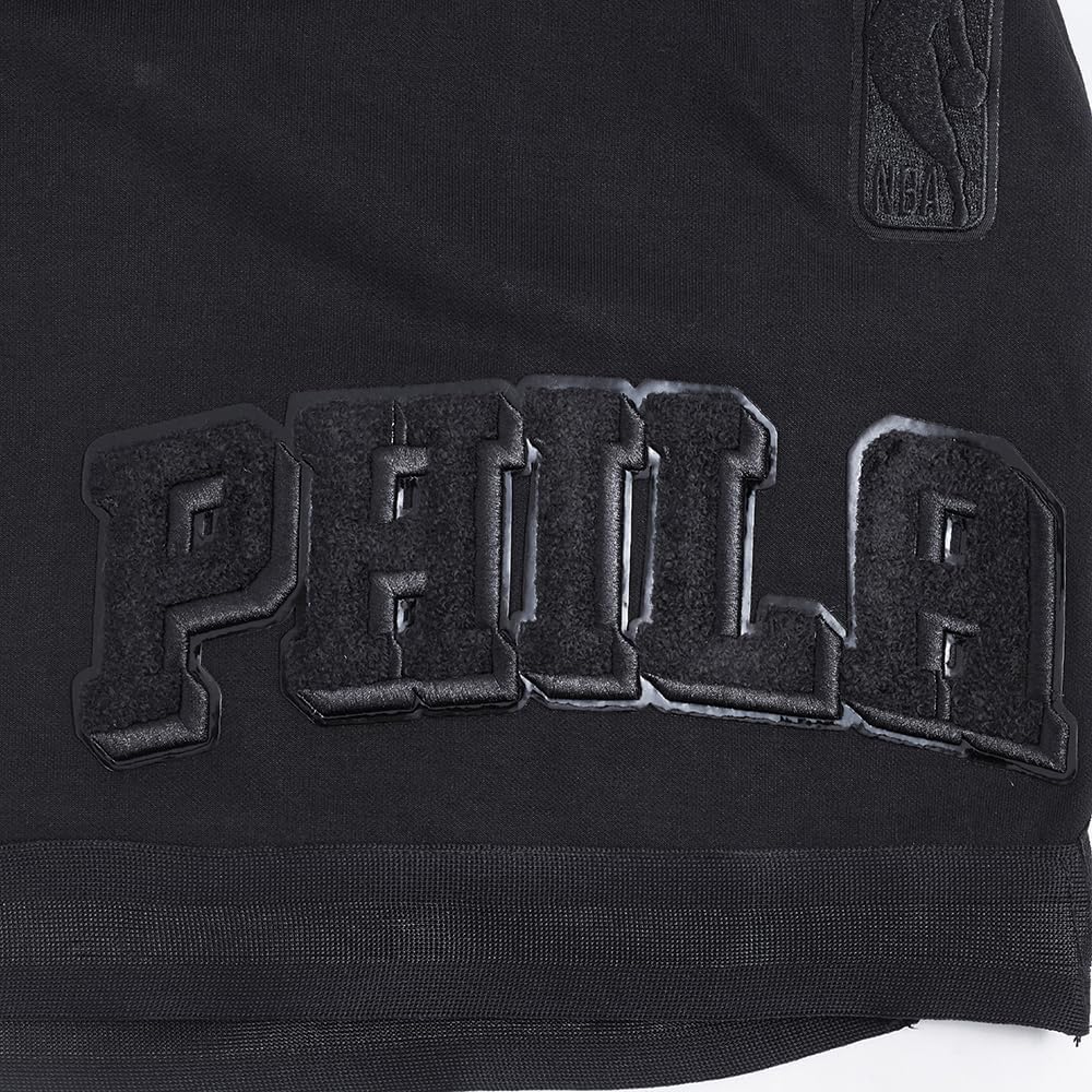Pro Standard NBA Mens Mens NBA Classic Triple Black Cotton Double Knit Athletic Short - Image 6