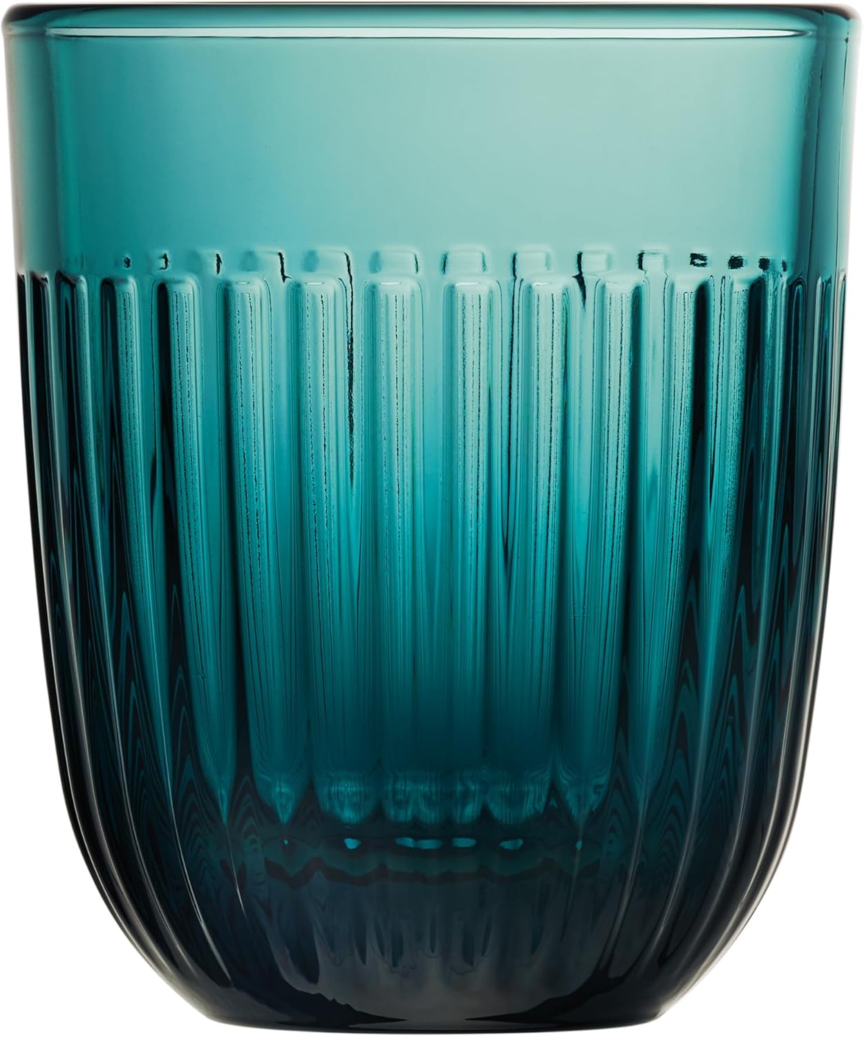 La Rochere Quessant Blue Glass Tumbler Set of 6 – 10 oz Stylish Drinking Glasses – Elegant and Durable Glassware – Dishwasher Safe