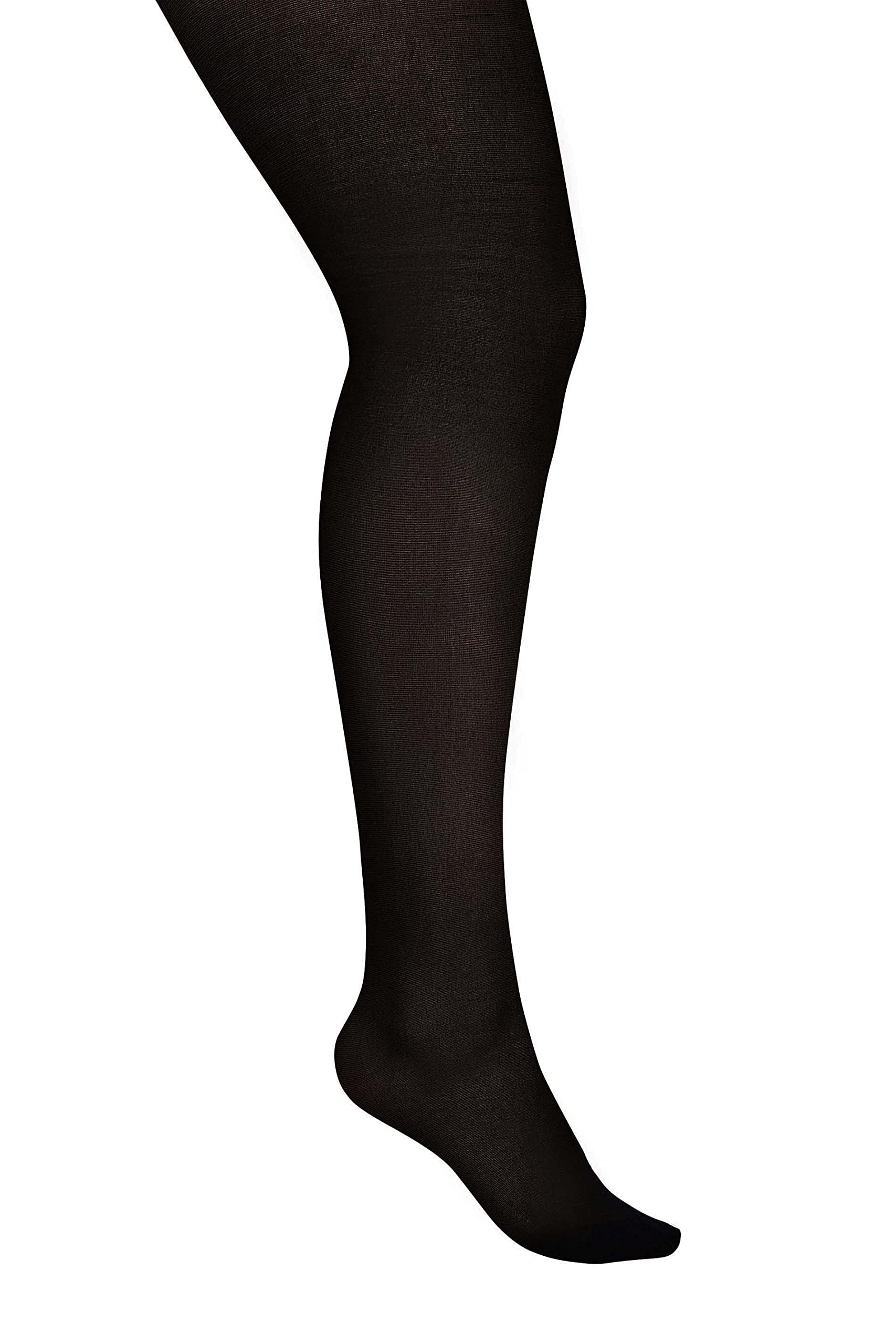Women's Black Yours 120 Denier Tights Size 28-32