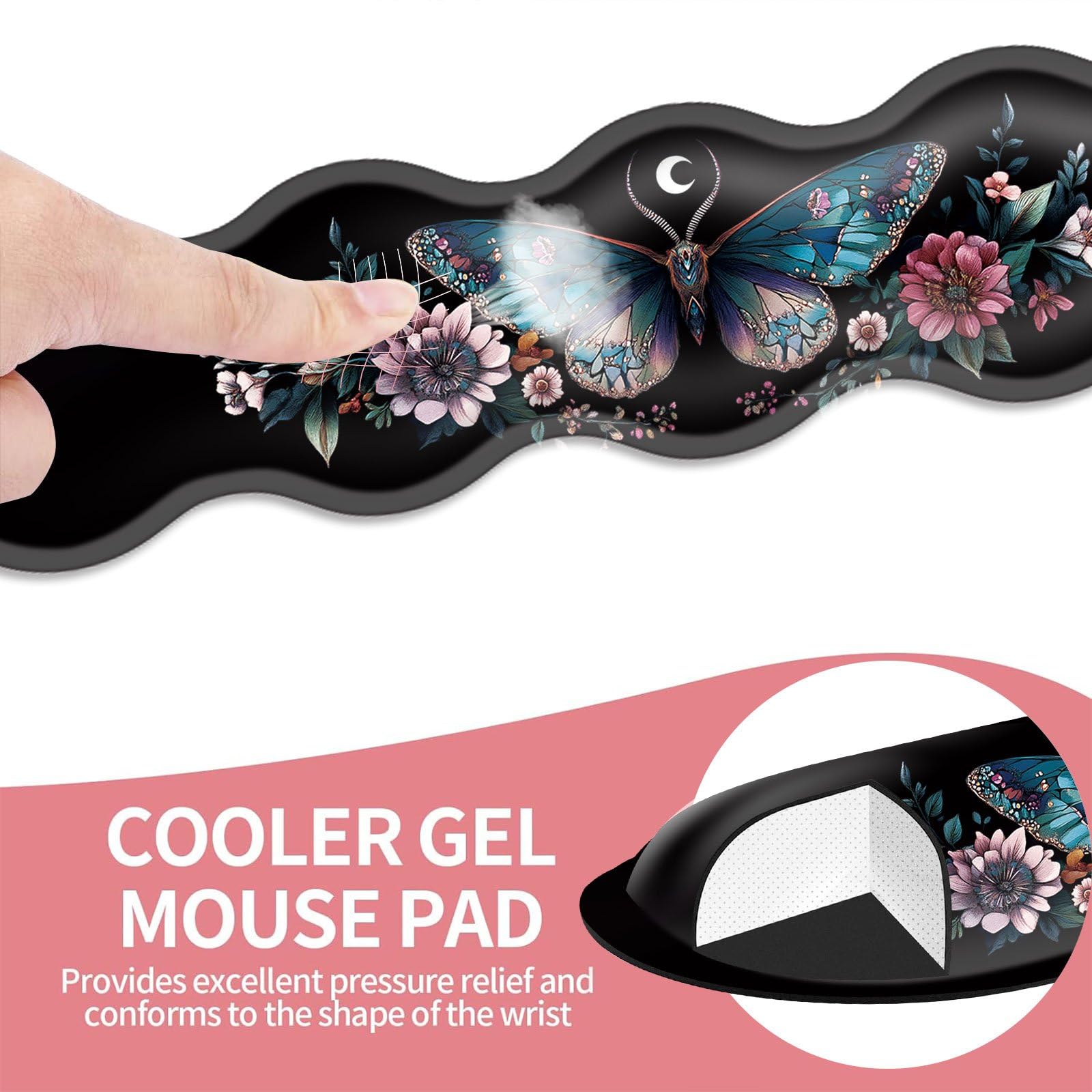 Gaming Mouse Pad Wrist Rest Set - Ergonomic Comfort -2