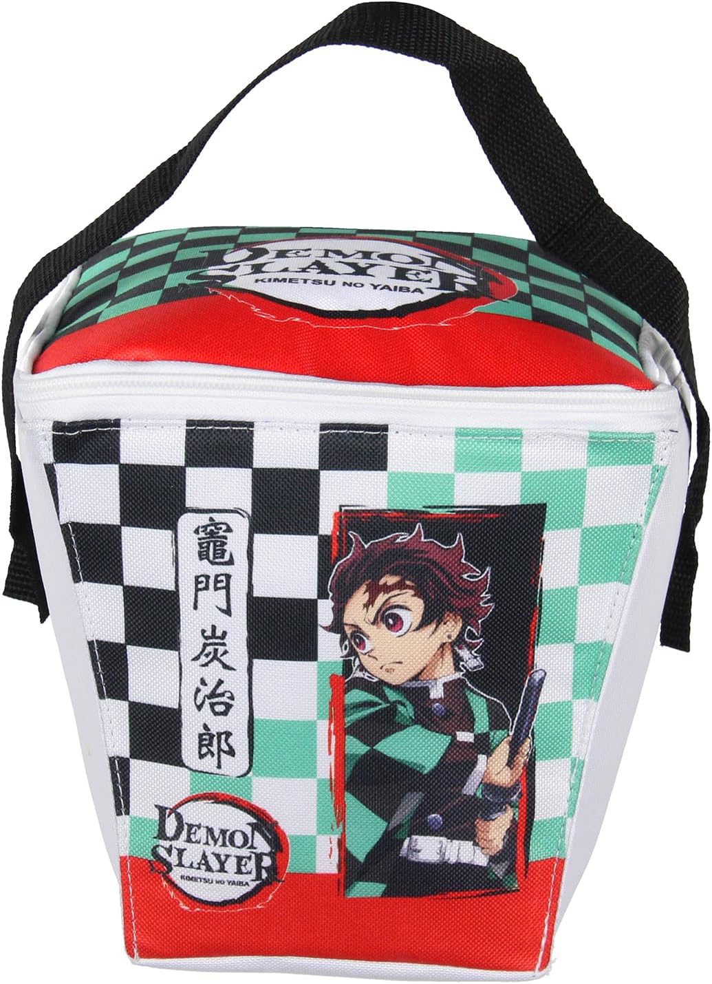 Demon Slayer Tanjiro Kamado Insulated Take Out Lunch Box Bag Tote For Men Women 8"