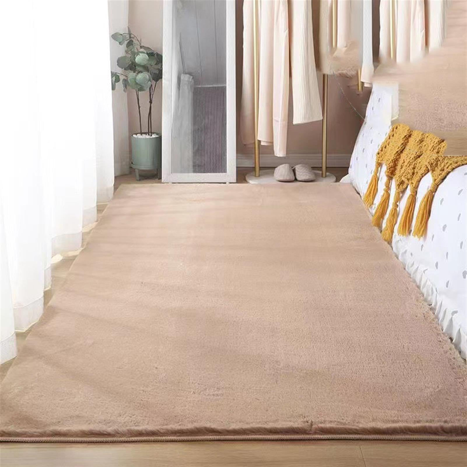 Tapis antidérapant décoration salon grand format 200x400 cm moelleux