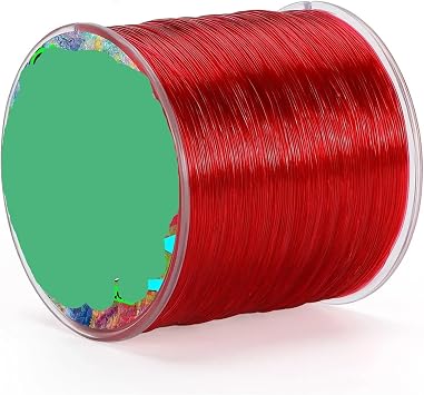 Fishing Line Nylon Fishing Line Super Stronger 500m Nylon Line Max Drag 7-38LB Fishing Line for Salt/Fresh WaterRed,5.0-0.37mm-26LB