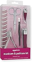 Vista 1 de Yaxa Basics Kit de manicura y pedicura de 6 piezas, herramientas de aseo para el cuidado de uñas con pinza de cutículas y cortaúñas